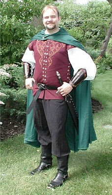 LOTR Inspired Cloak with Etched Blade Jerkin