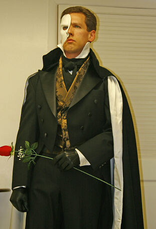Phantom of the Opera inspired shirt, waistcoat, cravat and cloak