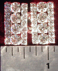 Rectangular Rhinestone Wedding or Cape Clasp