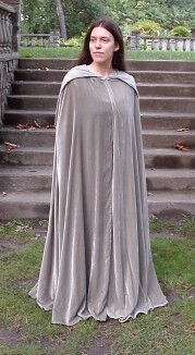 Requiem Style Silk Velvet Cloak