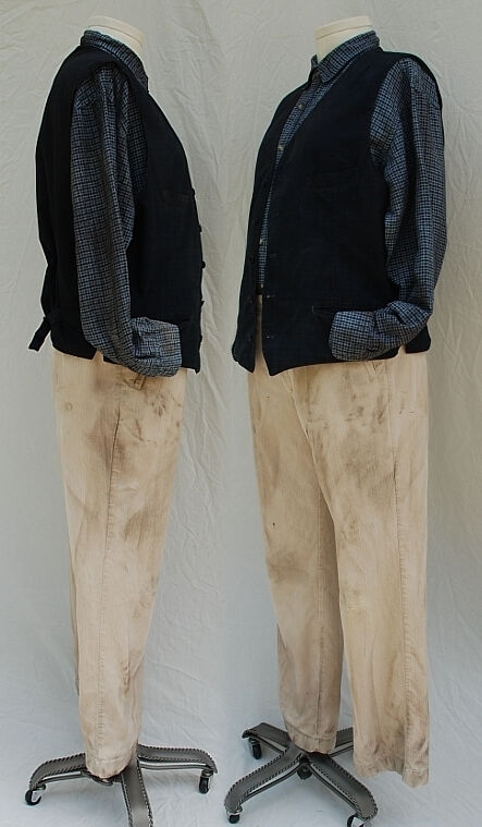 1930s Western Short Film Movie Unused Costume Shirt Vest and Pants