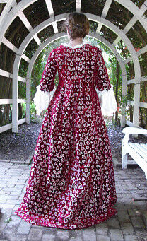 Lady Valentine Sacque Back Gown Back View