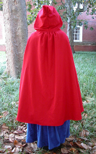 Rev War Style Red Wool Cloak