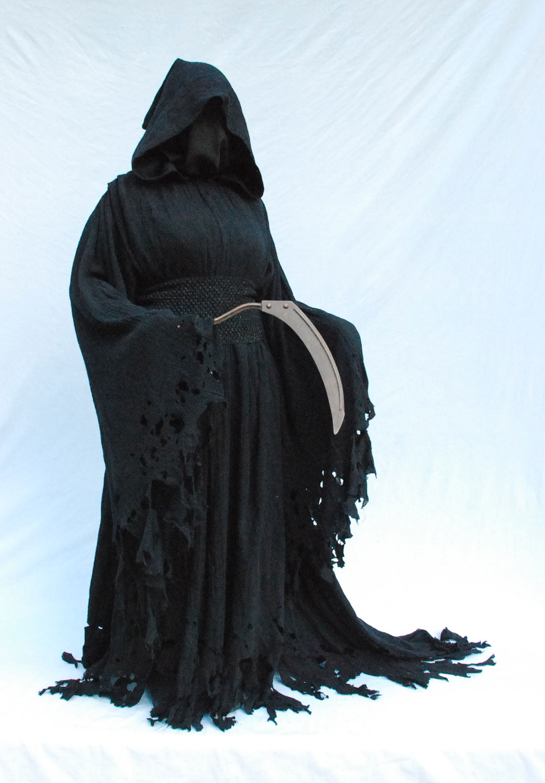 Adult Dark Reaper Costume W/ Hooded Robe