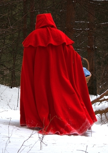 Red Riding Hood Wool Flannel Cloak