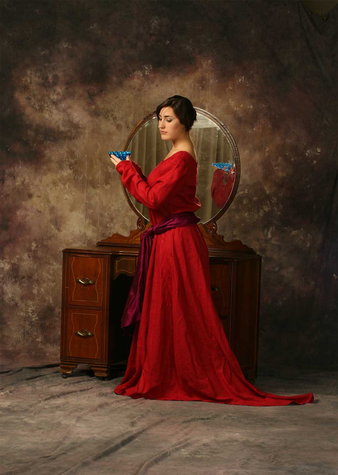 Waterhouse destiny red linen dress