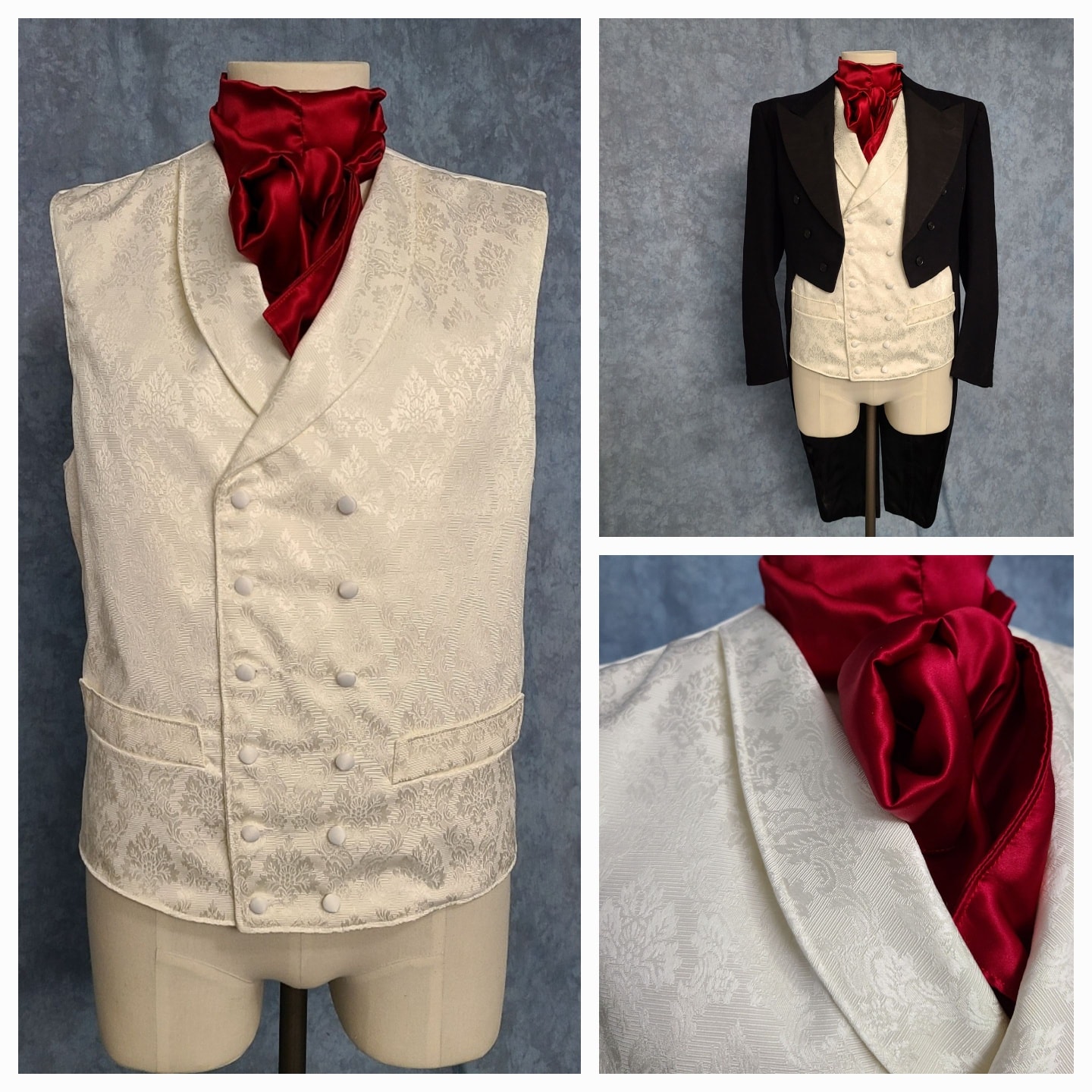Bridgerton inspired custom waistcoat and cravat