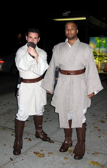 Hannibal and Nick in Custom Jedi Costumes