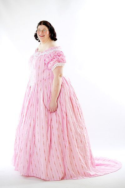 Susan in Custom Civil War Ball Gown