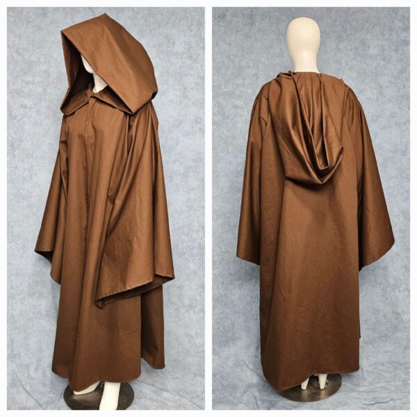 Jedi robes, brown cotton twill example shown.